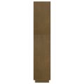 vidaXL Knižnica/deliaca stena, hnedá 80x35x167 cm, borovicový masív