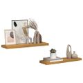 vidaXL Stenná polica Nástenná montáž 2 ks Béžová 80 x 23,5 x 3,8 cm