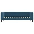 vidaXL Denná posteľ s matracom modrá 80x200 cm zamat
