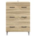 vidaXL Zásuvkový kabinet Dub sonoma 66 x 34,5 x 89,5 cm