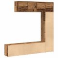 VidaXL skrinky na knihy 3 ks Old Wood Engineered Wood