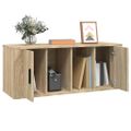 vidaXL TV skrinka dub sonoma 100x35x40 cm spracované drevo