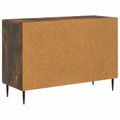 vidaXL Servírovacia skriňa so zásuvkou Dymový dub 89 x 34,5 x 60 cm