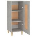 vidaXL Komoda betónovo sivá 34,5x34x90 cm spracované drevo
