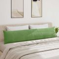 vidaXL Vankúše na pohovku 2 pcs Svetlo zelená 200 x 40 cm