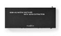 NEDIS HDMI přepínač/ 4x HDMI vstup/ 2x 3.5 mm/ 2x HDMI výstup/ 2x TosLink/ 4K@60Hz/ 18 Gbps/ dálkově ovládaní/ kov/antr Matrix switch, 4× HDMI™ vstup, 2× HDMI™ výstup, 2× TosLink, 2× 3,5 mm jack, 4K@60Hz, 18 Gbps, audio extraktor, dálkový ovladac