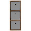 vidaXL Servírovacia skriňa so zásuvkou Dymová dub 25,5 x 22 x 69,5 cm