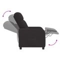vidaXL Masážne relaxačné kreslo Čierna Bouclé