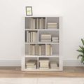 vidaXL Komoda lesklá biela 80x30x106 cm spracované drevo