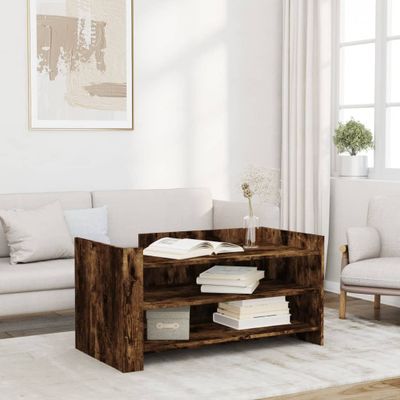 vidaXL Konferenčný stolík dymový dub 100x50x50 cm kompozitné drevo