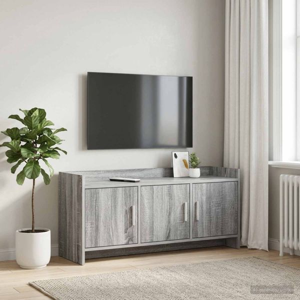 vidaXL TV skrinka 102 x 33 x 47 cm Sivý Sonoma Kompozitné drevo