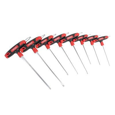 Sada torx kľúčov s priečnou rukoväťou 8 kusov AMiO-04827