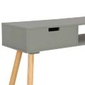 vidaXL Konzolový stolík sivý 80x30x72 cm masívne borovicové drevo