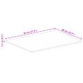 vidaXL Stolová doska 70x60x1,5 cm obdĺžnik masívny mangovník