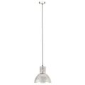 vidaXL Závesná lampa 25 W, strieborná, okrúhla 28,5 cm E27