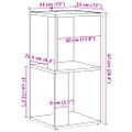 vidaXL Rohová skrinka Old Wood 33x33x67 cm Engineered Wood