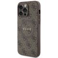 Puzdro Guess pre iPhone 15 Pro Max 6,7" GUHMP15XG4GFRW hnedé HC MAGSAFE PU 4G RING CLASSIC LOGO