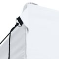 vidaXL Skladací párty stan s 3 stenami 291x413x315 cm, biely