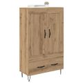 vidaXL Highboard Remeselný dub 69,5 x 31 x 115 cm Kompozitné drevo