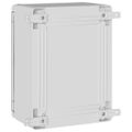 vidaXL Ovládacia skriňa Sivá 28 x 13 x 28 cm ABS plast
