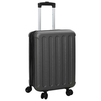 vidaXL Kufor so zámkom Tmavo šedá 34 x 23 x 55.5 cm ABS plast