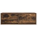 vidaXL TV skrinka dymový dub 80x31x25,5 cm spracované drevo