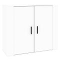 vidaXL Komoda biela 80x33x70 cm spracované drevo