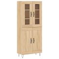 vidaXL Vysoká skrinka dub sonoma 69,5x34x180 cm spracované drevo