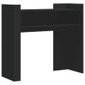 vidaXL Konzolový stolík čierny 100x35x90 cm kompozitné drevo