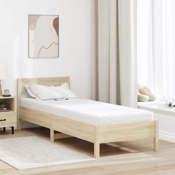 vidaXL Matrac Biela 70 x 200 cm žakárová tkanina