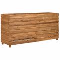 vidaXL Vyvýšený záhon 150x40x72 cm, recyklované tíkové drevo a oceľ