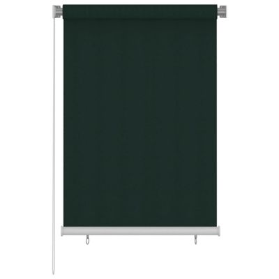 vidaXL Vonkajšia zatemňovacia roleta 100x140 cm tmavozelená HDPE