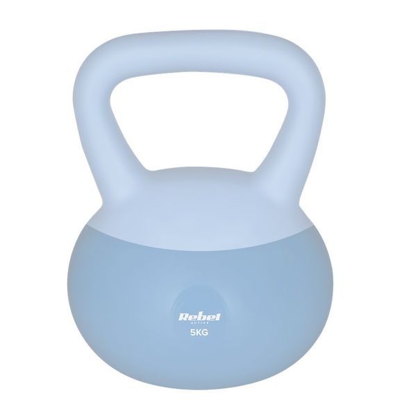 Kettlebell Soft Vinylový 5 kg REBEL ACTIVE RBA-2333-05