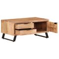 vidaXL Konferenčný stolík 90x50x40cm akáciový masív prírodné hrany