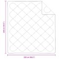 vidaXL Zimný prehoz s vankúšom 3 ks Biela Mikrovlákno
