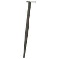 vidaXL Nohy ku konzolovému stolíku, kužeľovitý tvar, 4 ks, antracitové, 72-73 cm, oceľové