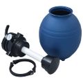 vidaXL Bazénový pieskový filter so 4 polohovým ventilom modrý 300 mm