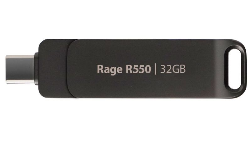 PATRIOT RAGE R550 32GB / USB Typ-A + USB Typ-C / USB 3.2 Gen 1 / sivá
