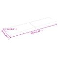 vidaXL Stolová doska bledohnedá 160x50x(2-4) cm ošetrený masívny dub