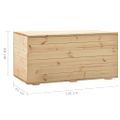 vidaXL Úložný box 120x63x60 cm borovicový masív
