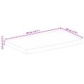 vidaXL Stolová doska živá hrana 40x20x3,8 cm masívne mango