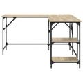 vidaXL Stôl dub sonoma 139x139x75 cm kompozitné drevo
