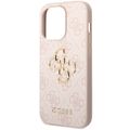 Puzdro Guess pre iPhone 15 Pro Max 6,7" GUHCP15X4GMGPI ružové tvrdé puzdro 4G Big Metal Logo