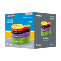 TPE sada cvičebných pásov - Power Band PTs-1, 4-55 kg, 5 pásov, REBEL ACTIVE
