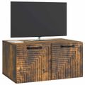 vidaXL Nástenná TV skrinka Nástenný Dymový dub 59,5 x 41 x 30 cm