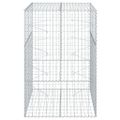 vidaXL Gabiónový kôš s krytom 100x100x150 cm pozinkované železo