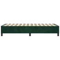 vidaXL Posteľný rám s boxspringom tmavozelený 90x190 cm zamat