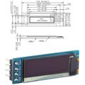 Displej OLED 0,91", 128x32 znakov, IIC/I2C, 4piny, biely