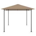 vidaXL Altánok 384x281x270 cm sivohnedý 180 g/m²
