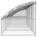 vidaXL Klietka pre sliepky 4 ks Strieborná 800 x 200 x 200 cm